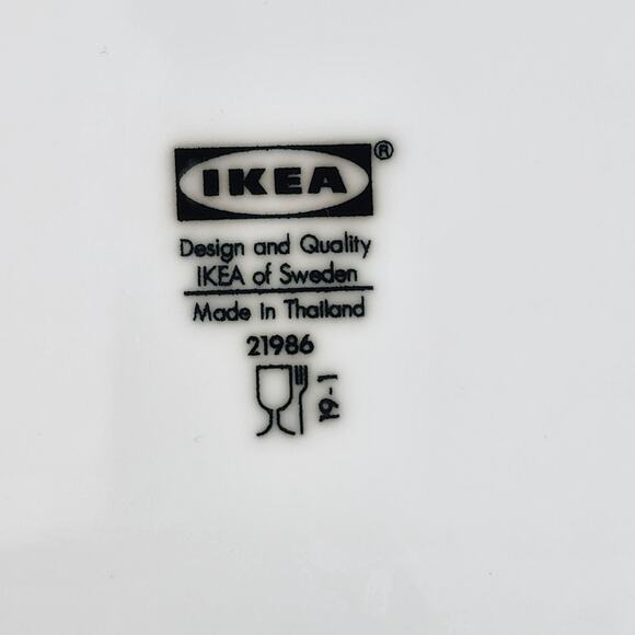 IKEA Set of 5 Square Plates Dessert Salad Bread # 21986 White 7” Minimalist - Picture 8 of 9